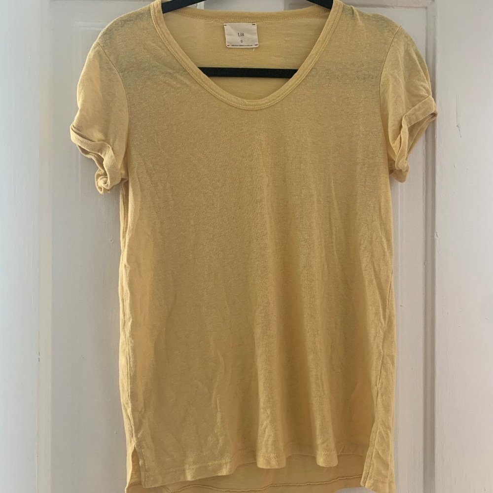 Anthropologie t.la rolled cuff t-shirt